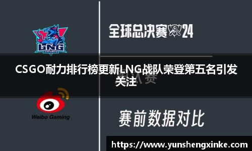 CSGO耐力排行榜更新LNG战队荣登第五名引发关注